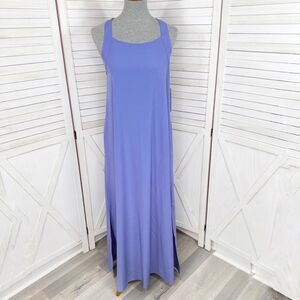 Athleta Arrival Cross Back Strap Maxi Dress Lilac Purple Small Tall Athleisure